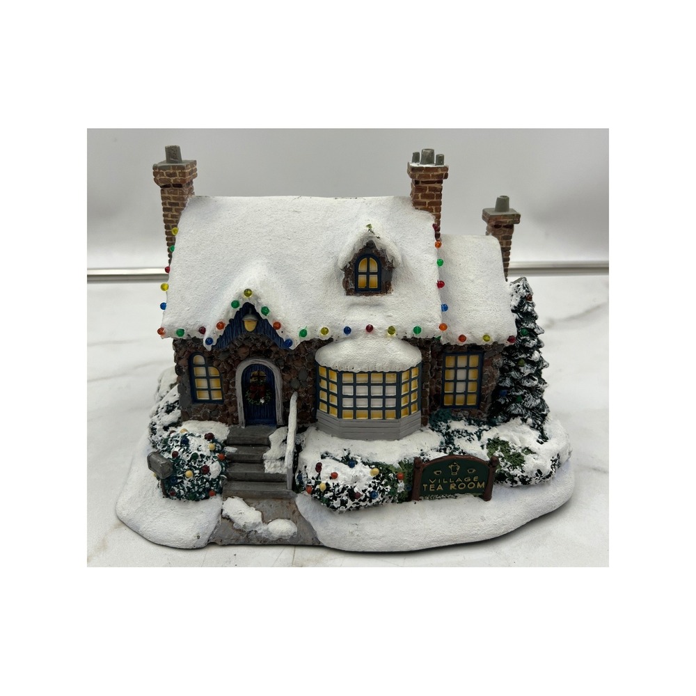 Thomas Kinkade Hawthorne Village Tea Room Christmas Sculpture A3010 2001